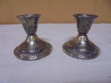 Set of Vintage Sterling Silver Candle Sticks