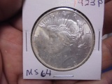 1923 P Mint Silver Peace Dollar