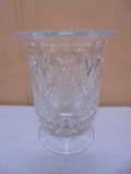Beautiful Lead Crystal Huricane Candle Holder