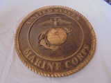Round United States Marine Corps Wall Décor