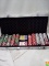 Qty 1 Poker Chips and Card with Case