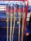 5 foot bamboo torch, qty 5 Red/ Blue