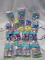 Multicolor/Multi Themed Easter Eggs. Qty 16- 8 Packs.