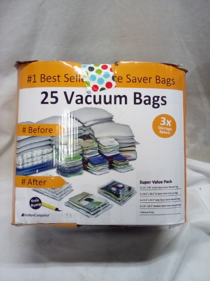 Qty 1 Set of 25 Vacuum Bags