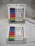 U Brands Bold & Bright Dry Erase Markers. Qty 2- 8 Packs.