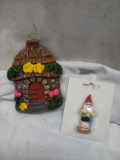 Mini garden Gnome and hut