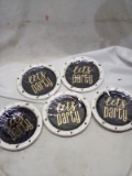 Party Plates Qty 5- 10 Packs. “Let’s Party”