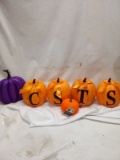 Qty 6 Halloween Pumpkins