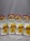 Qty 48 Small Foam Hinged Lid Containers