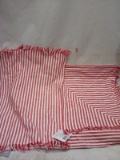 Qty 3 Red and White Placemats