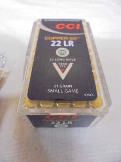 50 Round Box of CCI Copper-22 22LR Rimfire Cartridges