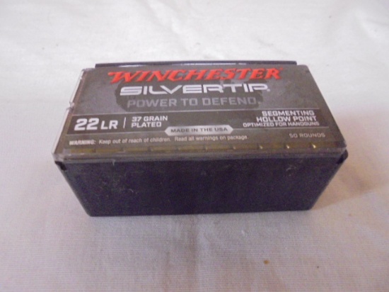 50 Round Box of Winchester Silver Tip 22LR Rimfire Cartridges