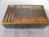 30 Round Box of American Tactical 5.56x45mm Centerfire Cartridges