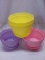Easter Pails. Qty 6- Yellow, Pink, & Purple. 2 of Each.