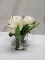 Qty 1 Floral Arrangement with Glass Vase