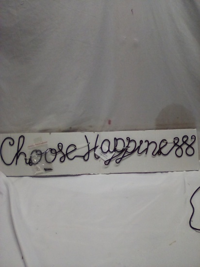 Qty 1 Choose Happiness Wall Decor
