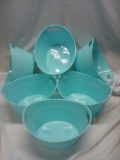 Old East Main Large Storage Tubs. Color: Teal Qty 6