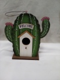 Qty 1 Welcome Cactus Birdhouse