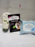 Qty 3 Face cream, purifying mask, and cleansing facial Towelettes