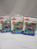 3 sets of Mickey Mouse inflatable arm bands, ages 3-6