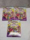 R.J. Rabbit Rainbow Foil Egg Decorating Kits. Qty 3.