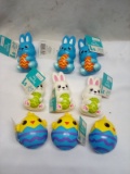 Happy Easter Squishy Toy Basket Stuffers. Qty 9.