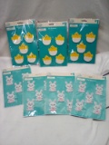 Easter Felt Stickers. Qty 7- 5 Count Packs.