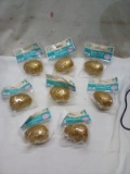 Easter Treat Golden Eggs. Qty 9- 2 Packs.