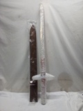 Qty 1 Real Sword with Case