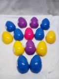 Medium Sized Easter Eggs. Qty 14. Variety of colors.