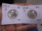 1955 D Mint & 1956 D Mint Silver Washington Quarters