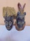 Pair of Carved Wood African Masks