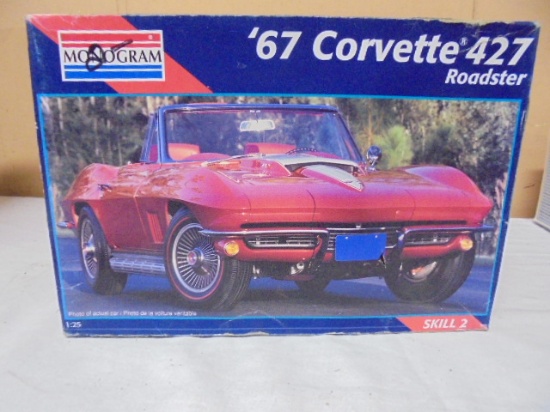 Monogram 1:25 Scale '67 Corvette 427 Roadster Model Kit