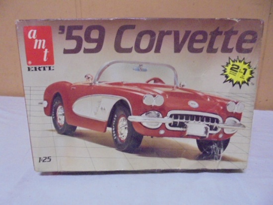 AMT Ertl 1:25 Scale '59 Corvette 2-in-1 Model Kit