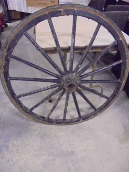 40in Antique Wood Spoke Wagon Wheel