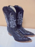 Pair of Men's Alligator Cowboy Boots