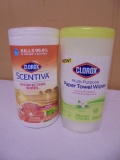Clorox Scentiva Disinfecting Wipes & Multi Purpose Paper Towel Wipes