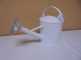 White Metal Watering Can