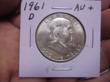 1961 D Mint Silver Franklin Half Dollar