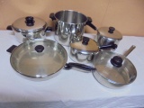 Large Group of Stainless Steel Cookware