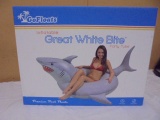 Go Floats Inflatable Great White Bite Party Tube