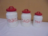Sprinkle-Dash & Pinch 3pc Cannister Set