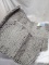 2 piece bath mat with anti-skid back – Grey