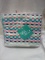 Pioneer Woman Hand Towels. Dotted Stripe Teal & Pink. Pack of 4