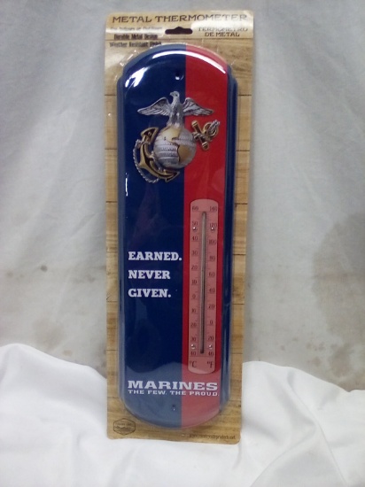 Qty 1 Marines metal Thermometer