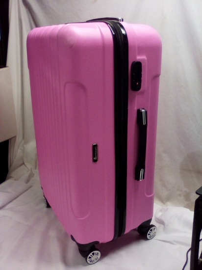 Qty 1 Pink lg Travel Case with wheels