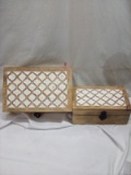 Qty 2 Wooden Boxes