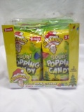 12-3 pks of Sour popping candy:Green apple, Watermelon, blue raspberry