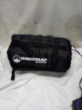 Wakeman Outdoor Sleeping bag in carrying case- Black