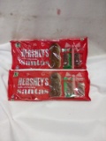 Hershey’s Milk Chocolate Santas. Qty 2- 6 Packs.